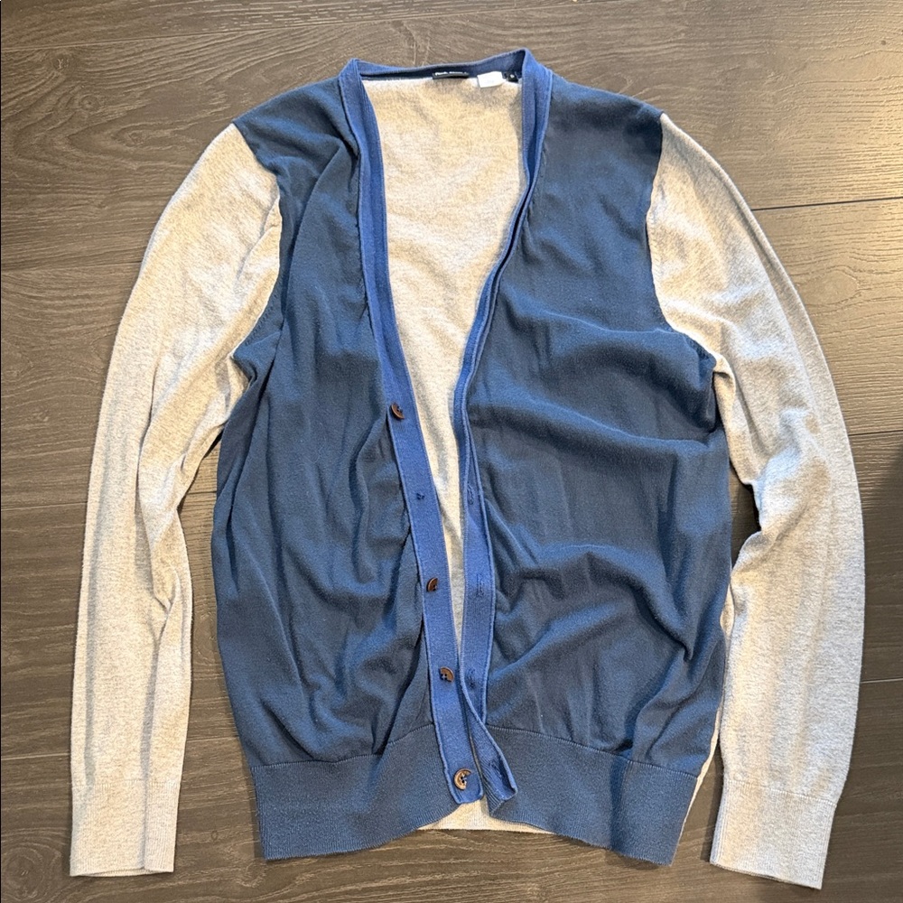 Paul Smith - Blue and Gray Cardigan Sweater